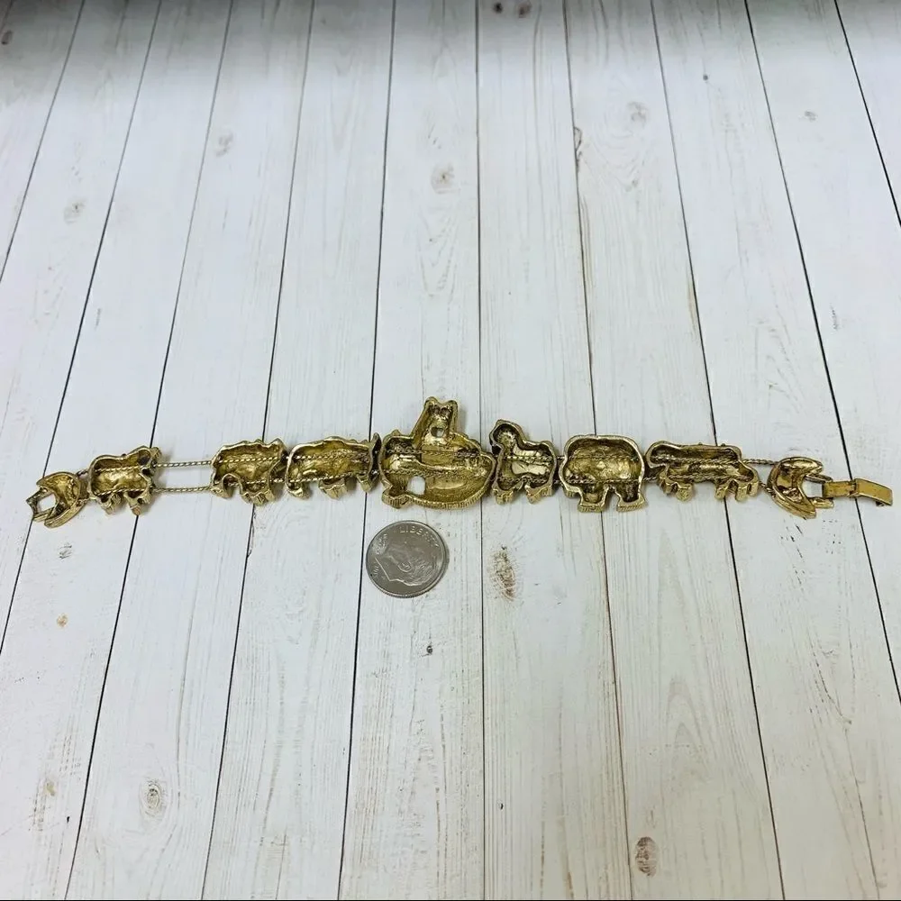 VTG Noah’s Ark Slider Charm Bracelet‎